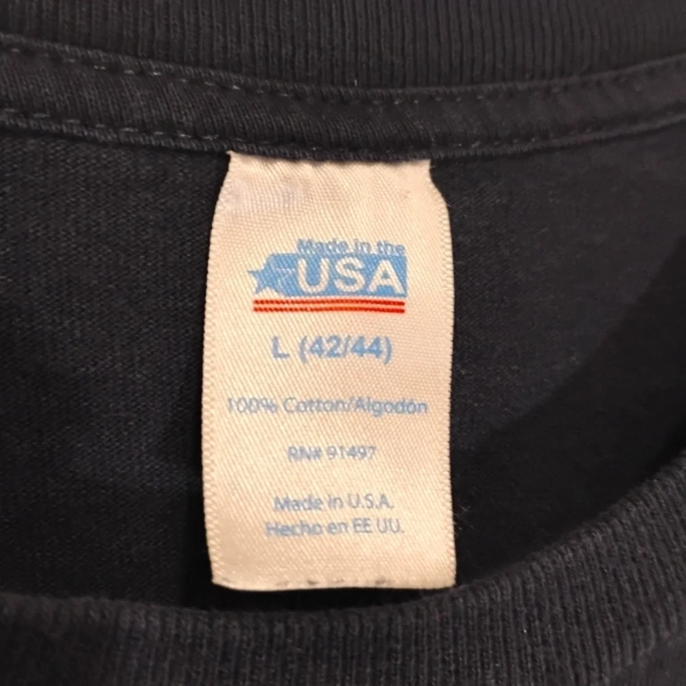 Made in America Dark Blue USA Flag Shirt. Unisex. Size Large. C173​​​​​